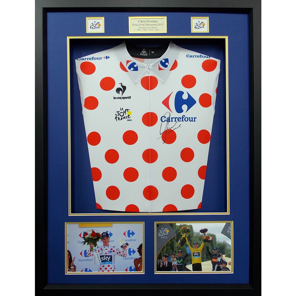 Chris Froome 2015 King of the Hill Tour De France Signed Shirt
