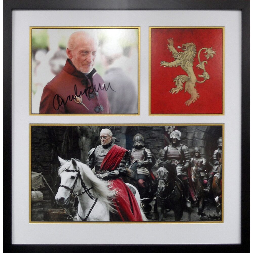 Framed Game of Thrones Photo Signed by Charles Dance