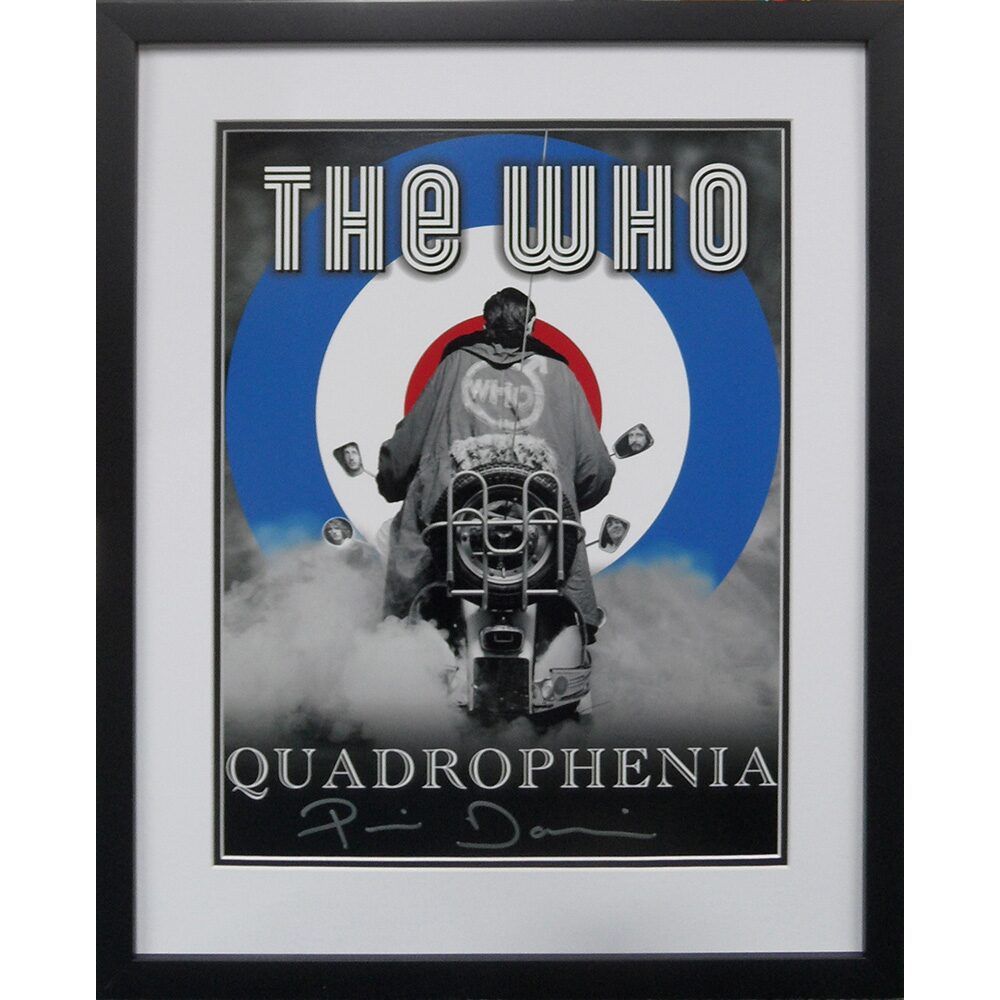 Framed Quadrophenia Poster Signed by Phil Daniels