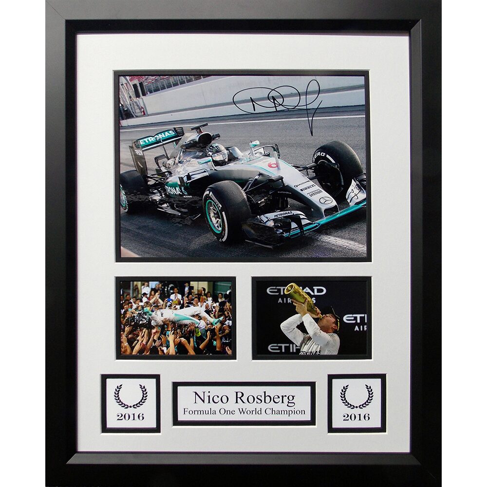 Framed Nico Rosberg Signed Photo