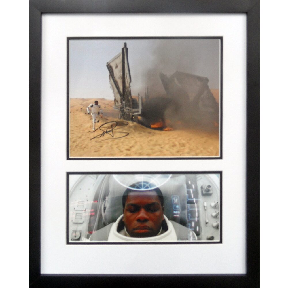 Framed John Boyega Signed Star Wars Photograph