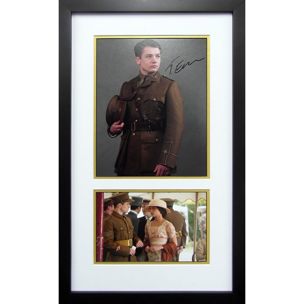 Framed Testament Of Youth Photograph Signed by Taron Egerton