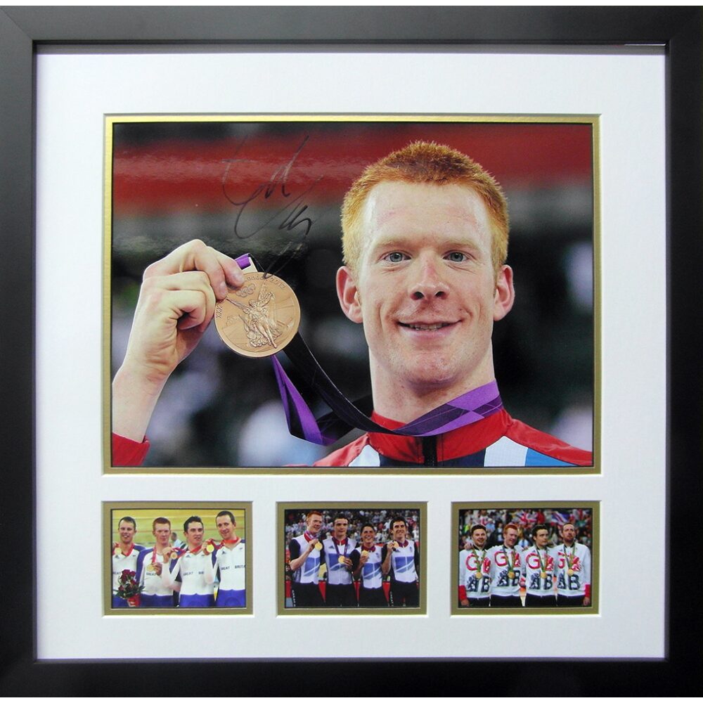 Framed Ed Clancy Signed Photograph