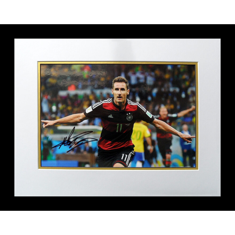 Framed Miroslav Klose Signed Photograph