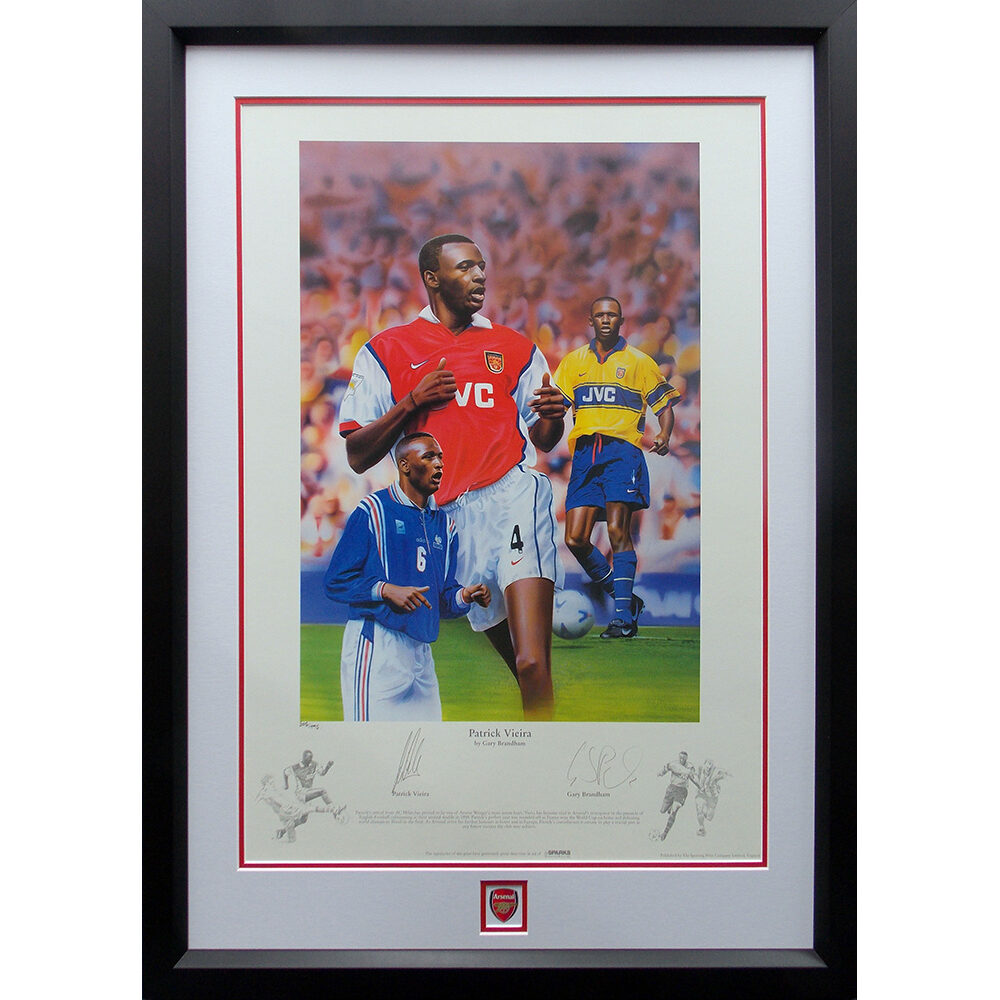 Framed Patrick Vieira Signed Limited Edition Print