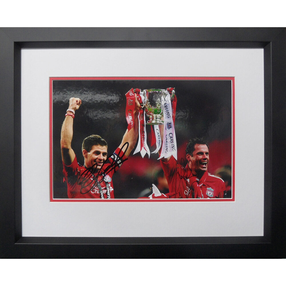 Framed Steven Gerrard & Jamie Carragher Signed Photograph