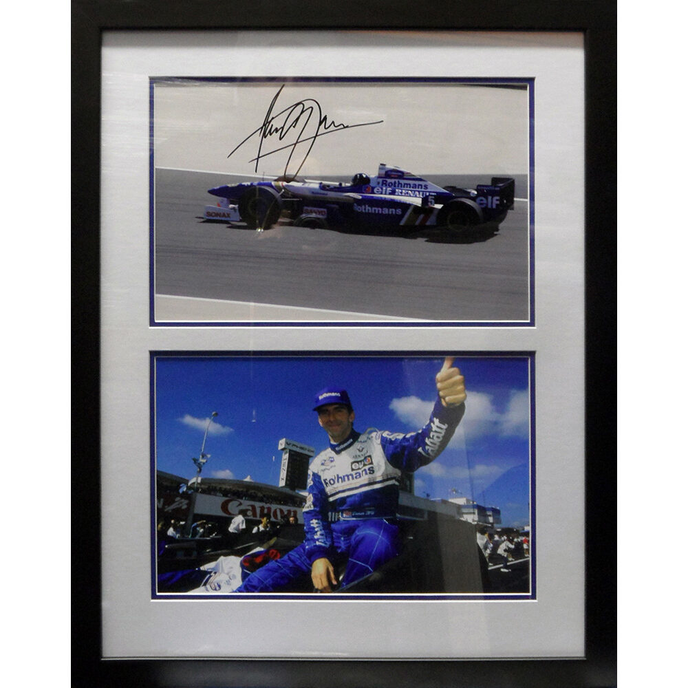 Framed Damon Hill Signed Photograph