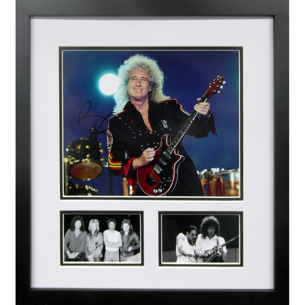 Framed Brian May Signed Photograph