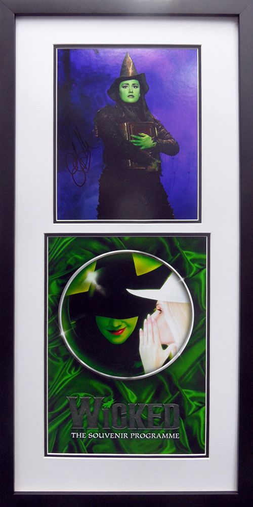 Framed Wicked Photograph Signed by Emma Hunton