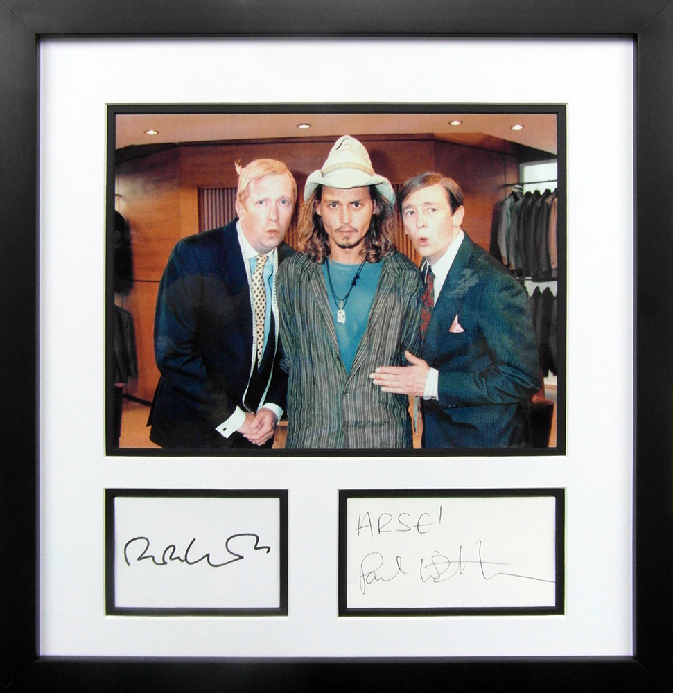 Framed Fast Show Photo With Signed Cards by Mark Williams & Paul Whitehouse
