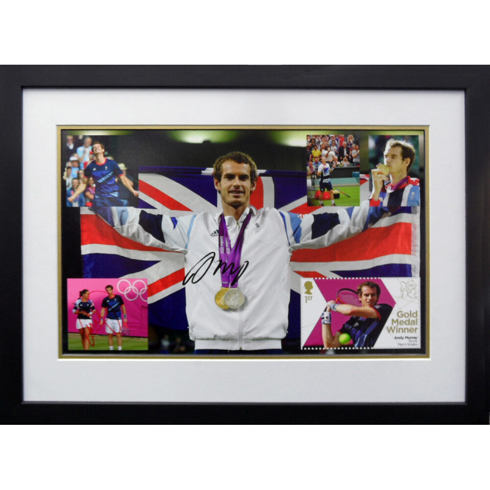 Framed Andy Murray & Laura Robson Signed Montage