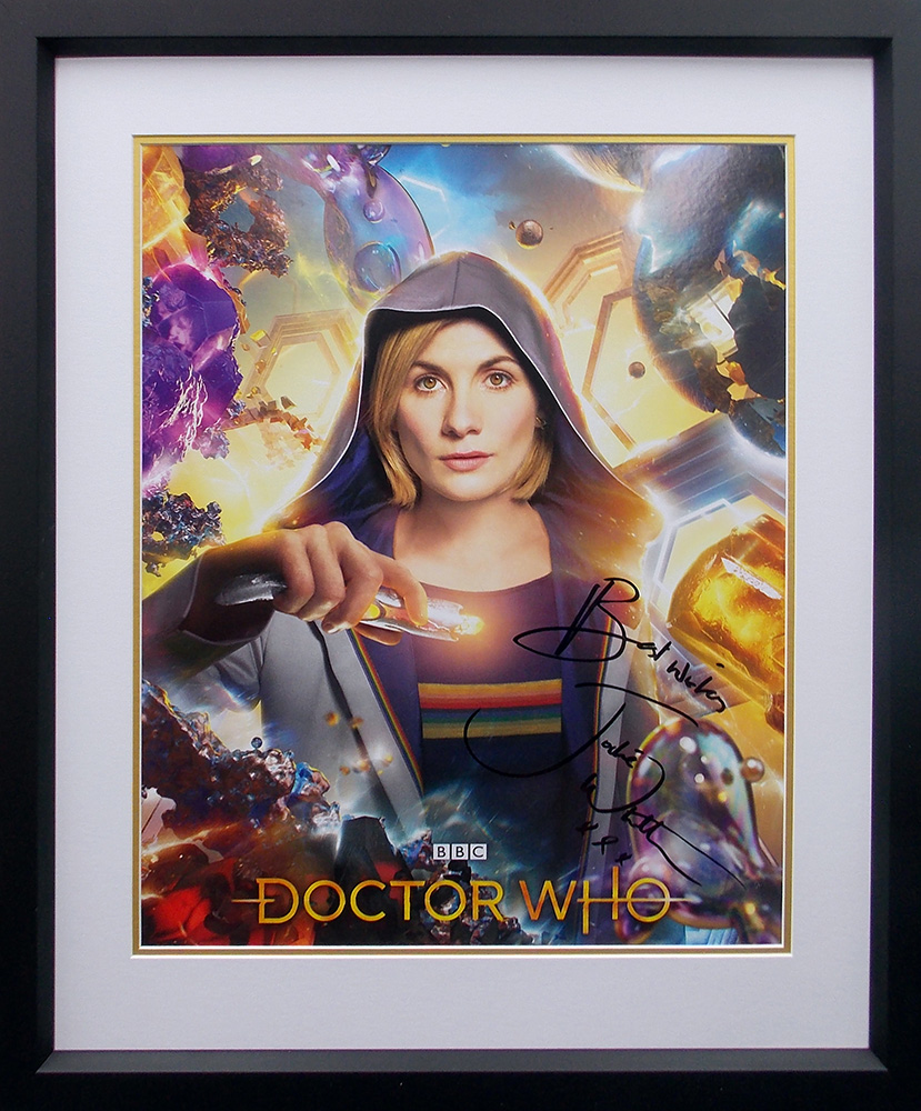 Framed Doctor Who Mini Poster Signed by Jodie Whittaker