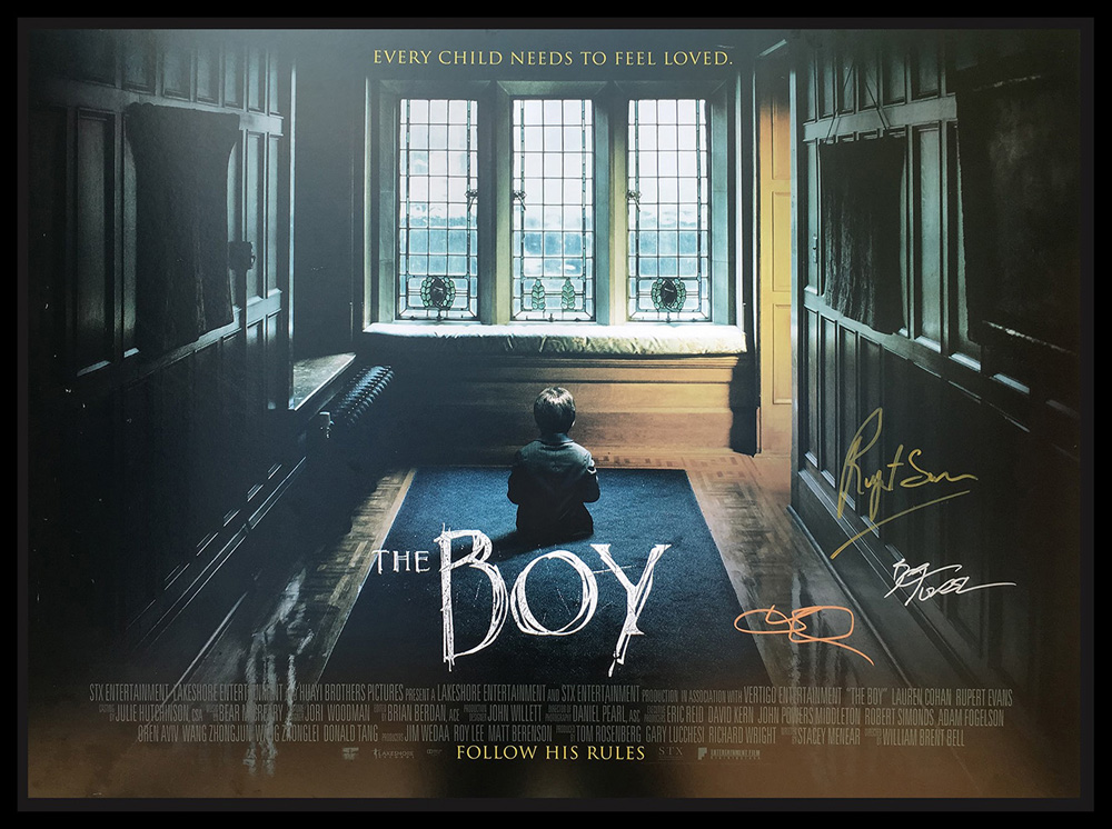 Framed The Boy Signed Poster
