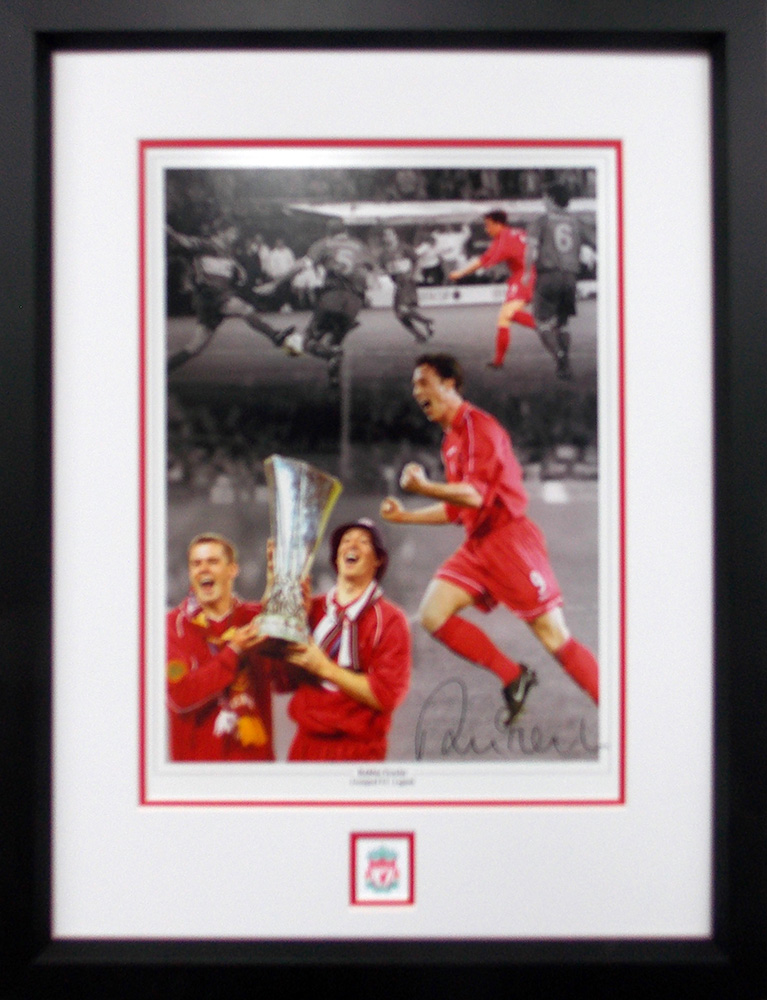 Framed Robbie Fowler Signed Limited Edition Print