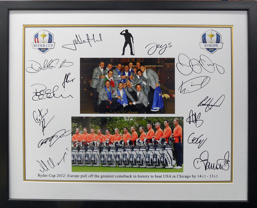Framed Ryder Cup 2012 Signed Photograph