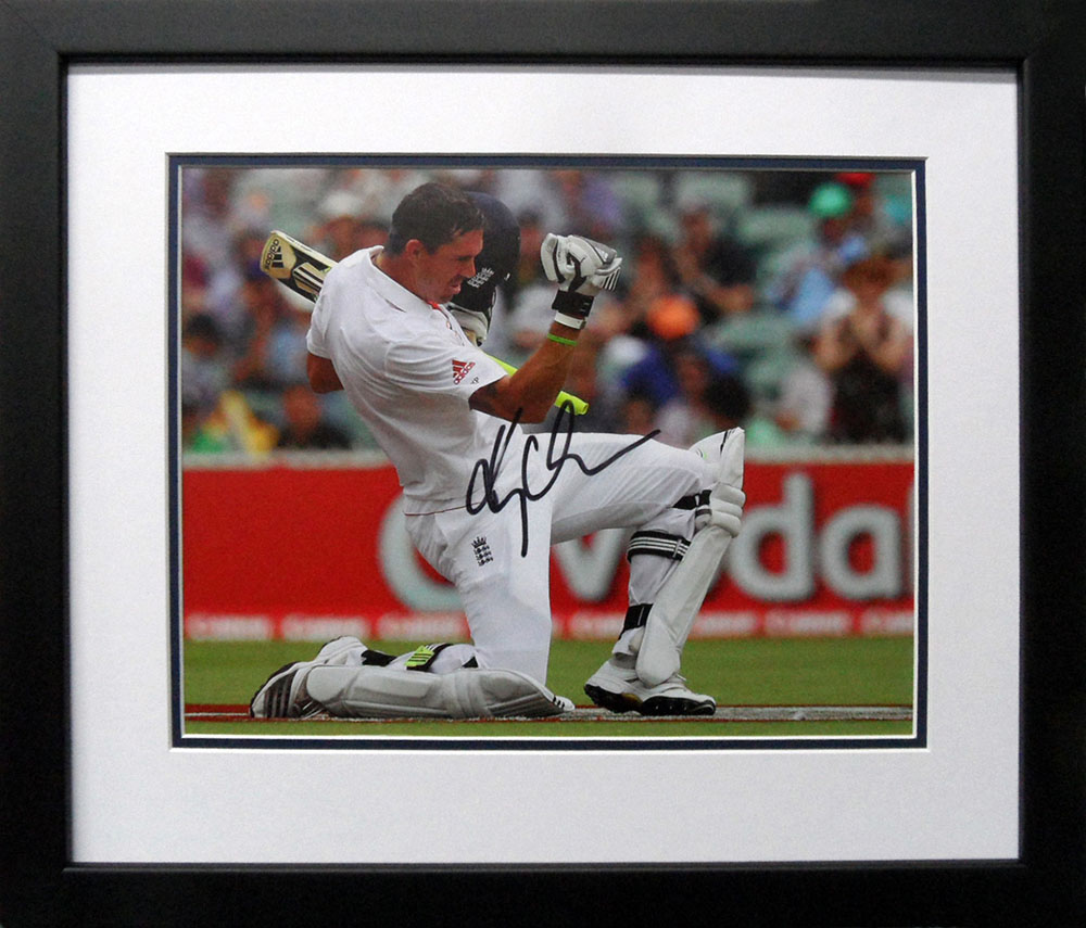 Framed Kevin Pietersen Signed Photograph