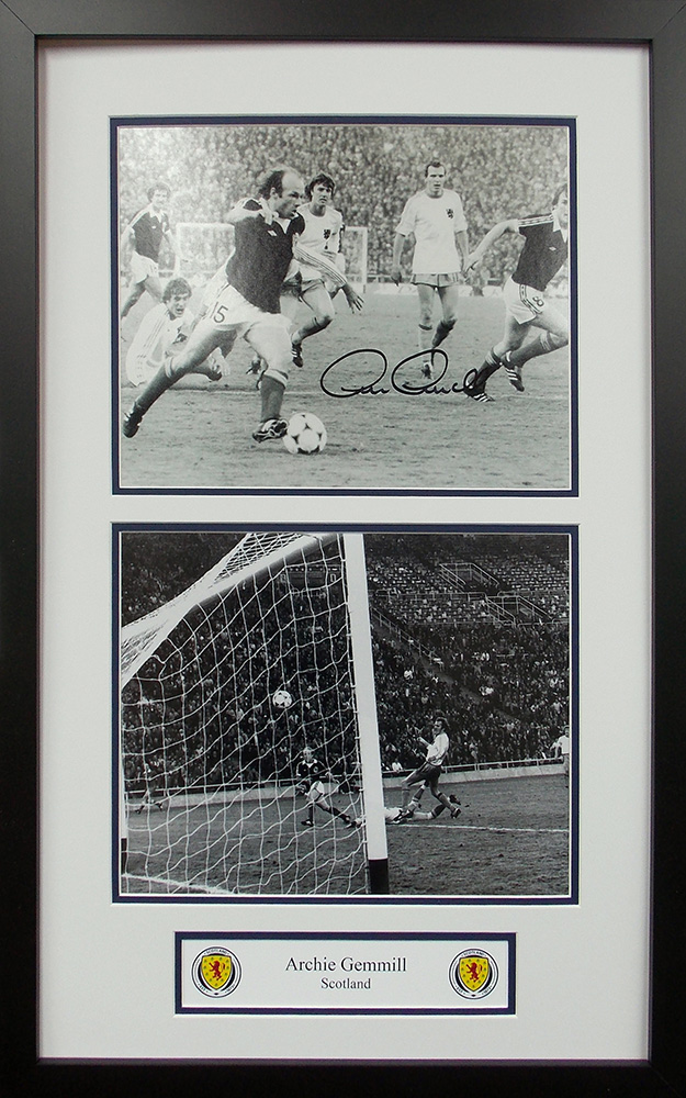 Framed Archie Gemmill Signed Photograph