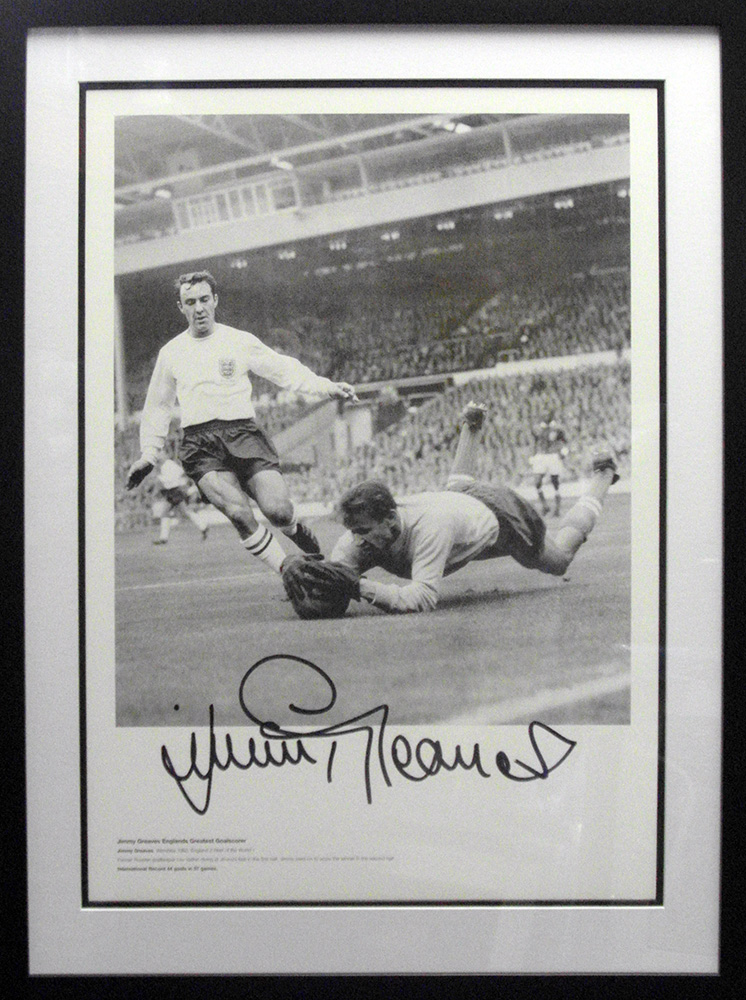 Framed Jimmy Greaves Signed Photograph