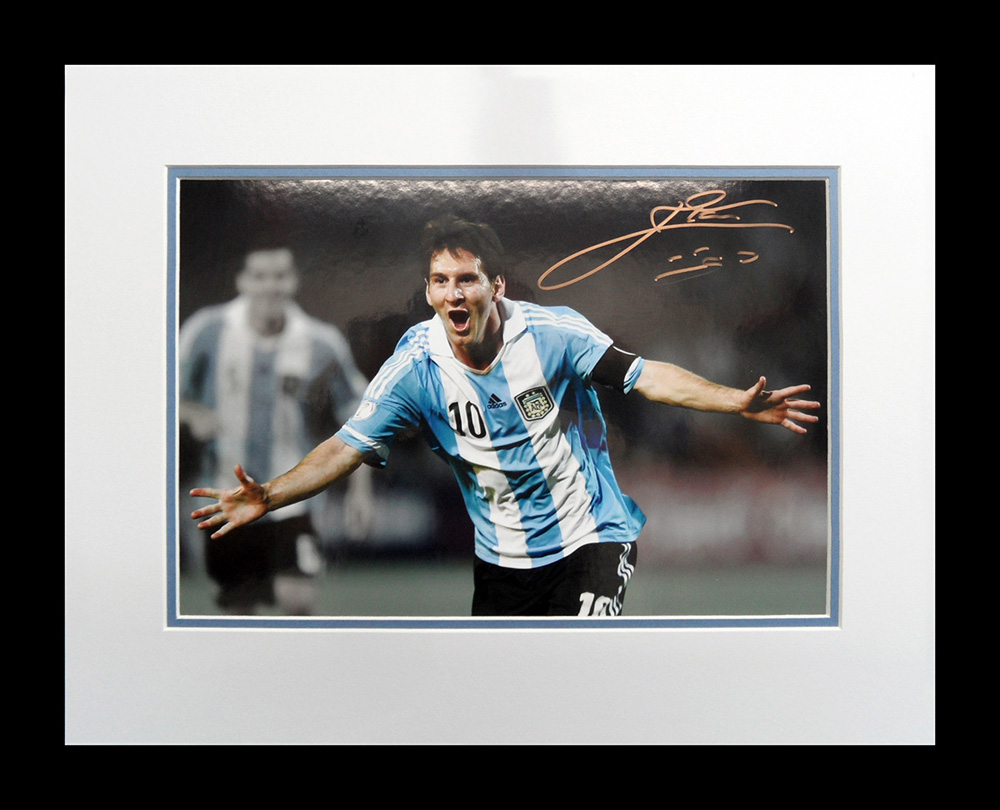 Framed Lionel Messi Signed Photograph
