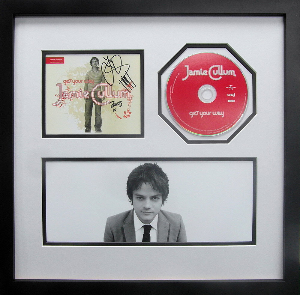 Framed Jamie Cullum Signed “Get Your Way” CD
