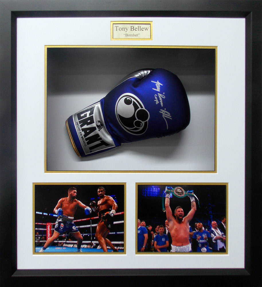 Framed Tony Bellew Signed Boxing Glove