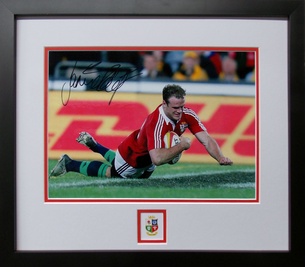 Framed Jamie Roberts Signed Photograph