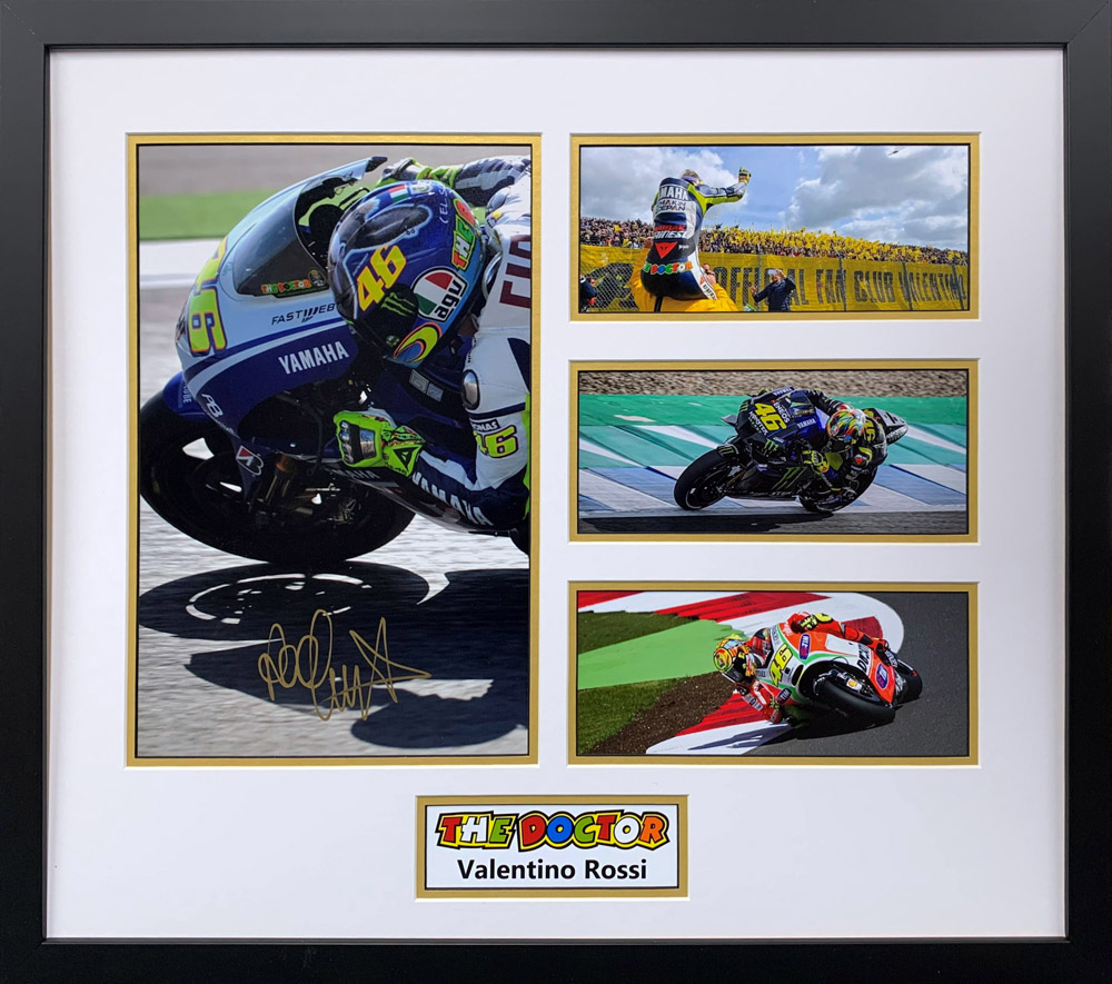 Framed Valentino Rossi Signed Photograph