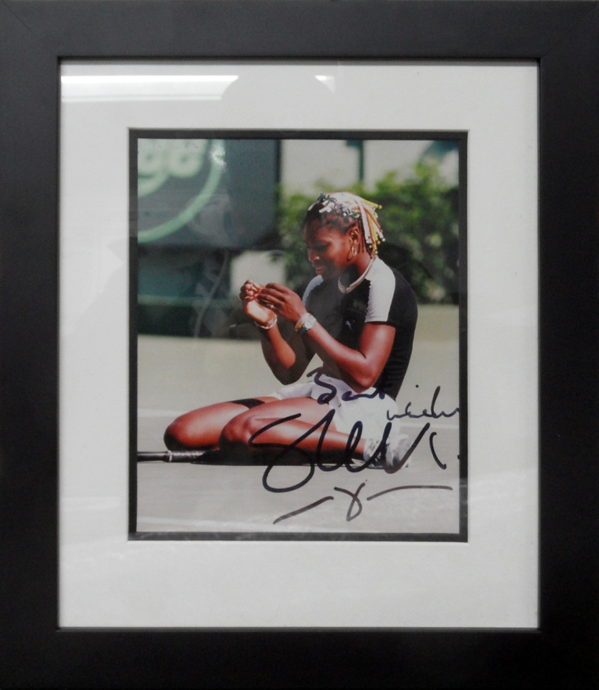 Framed Serena Williams Signed Photograph