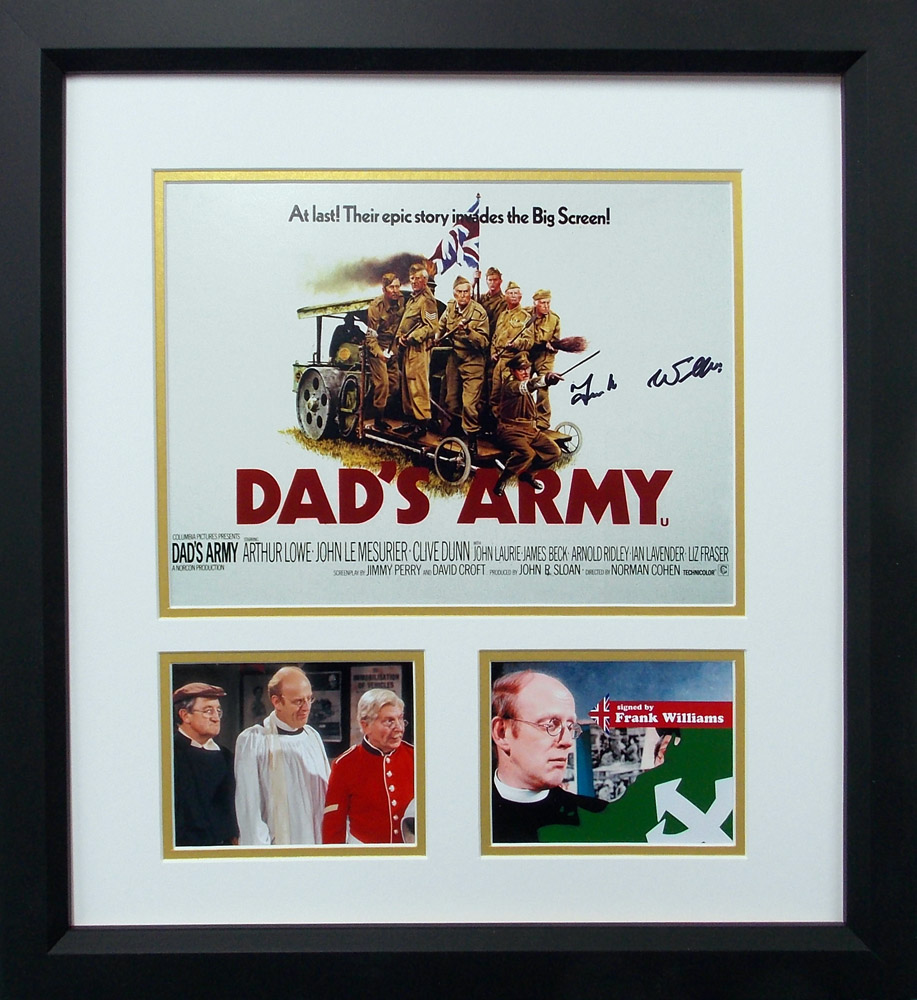 Framed Dads Army Photograph Signed by Frank Williams
