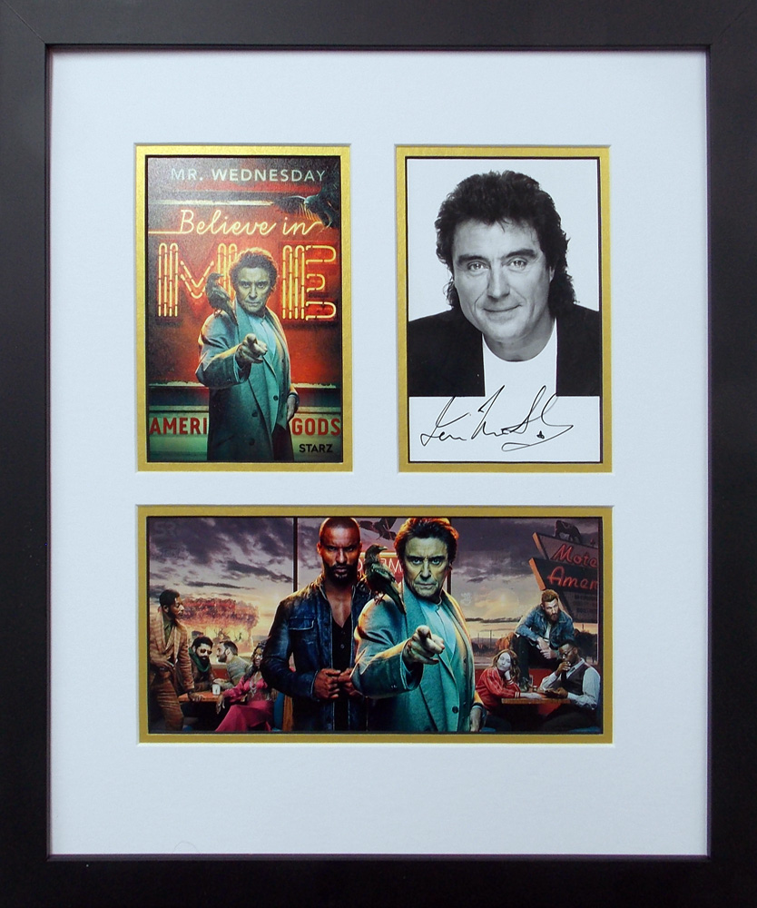 Framed American Gods Photograph Signed by Ian McShane
