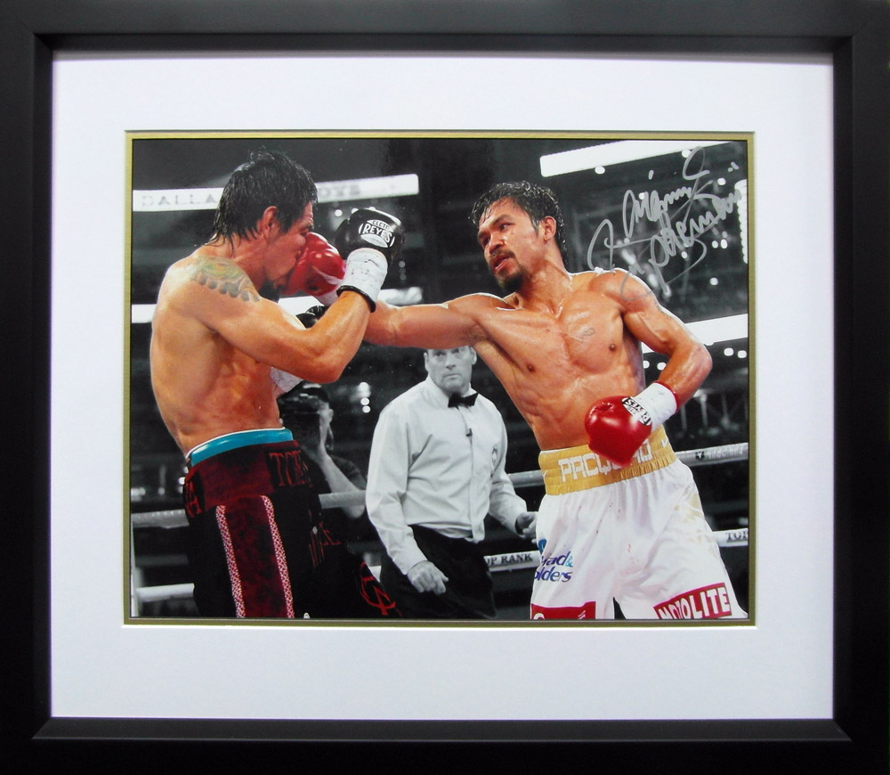 Framed Manny Pacquiao Signed Photograph