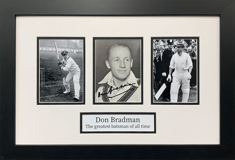 Framed Don Bradman Signed Photograph