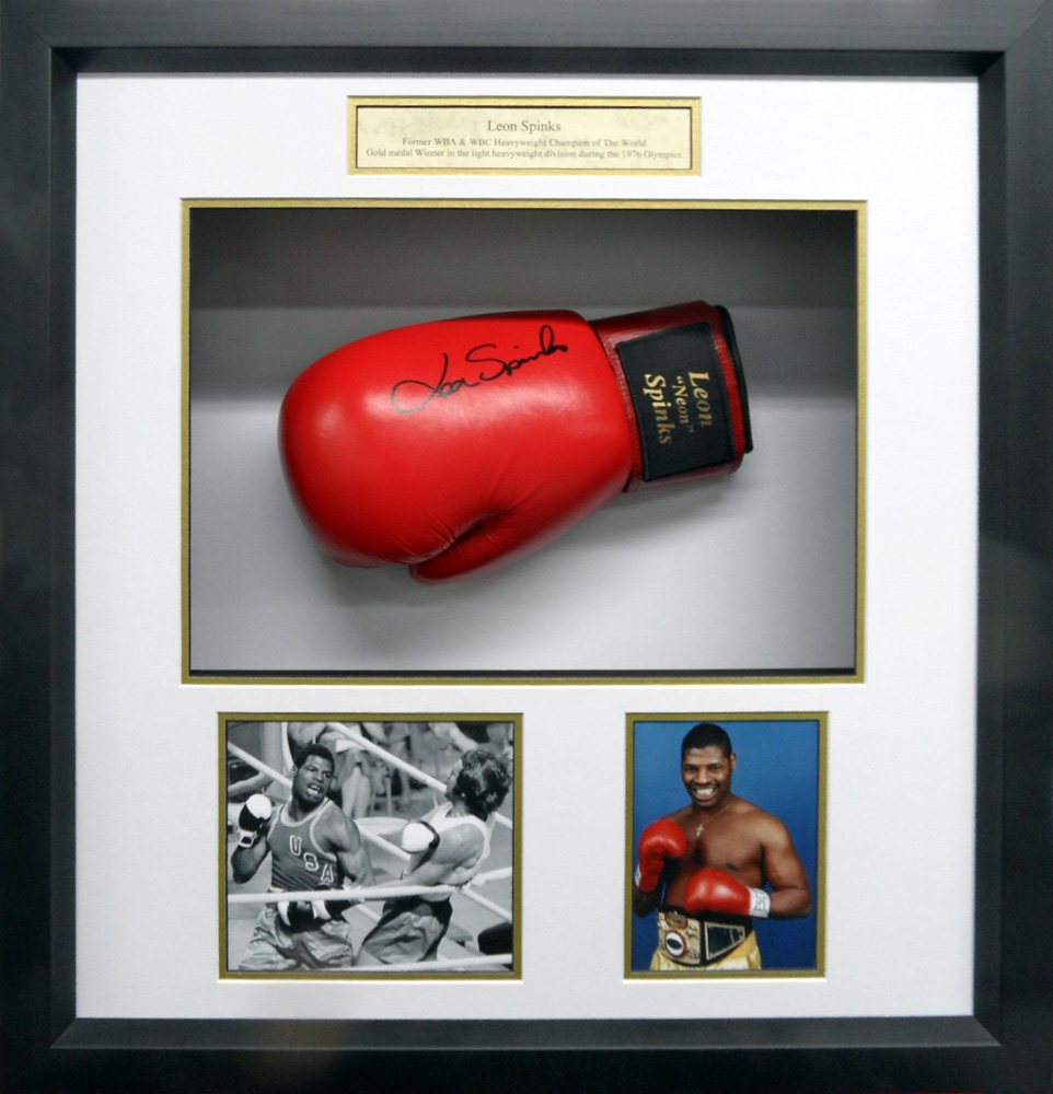Signed Michael Spinks Signed Boxing Glove